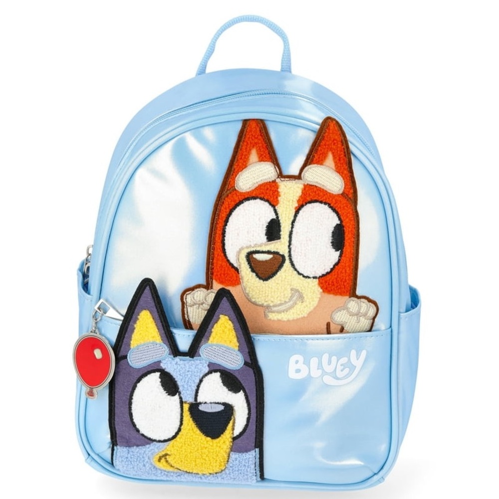Bluey Kids Backpack with Light Blue and Orange Accents